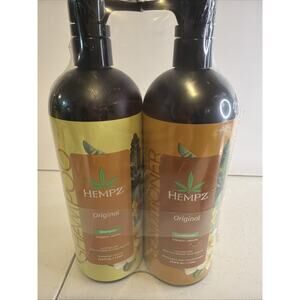 HEMPZ Original Shampoo & Conditioner 33.8oz Liter Duo Set Strength & Smooth NEW